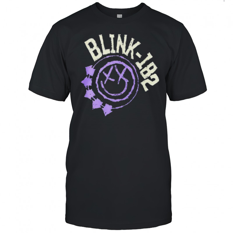 Blink 182 Purple Smile Logo T Shirt