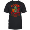 Books food for your brain zombie reading book shirt