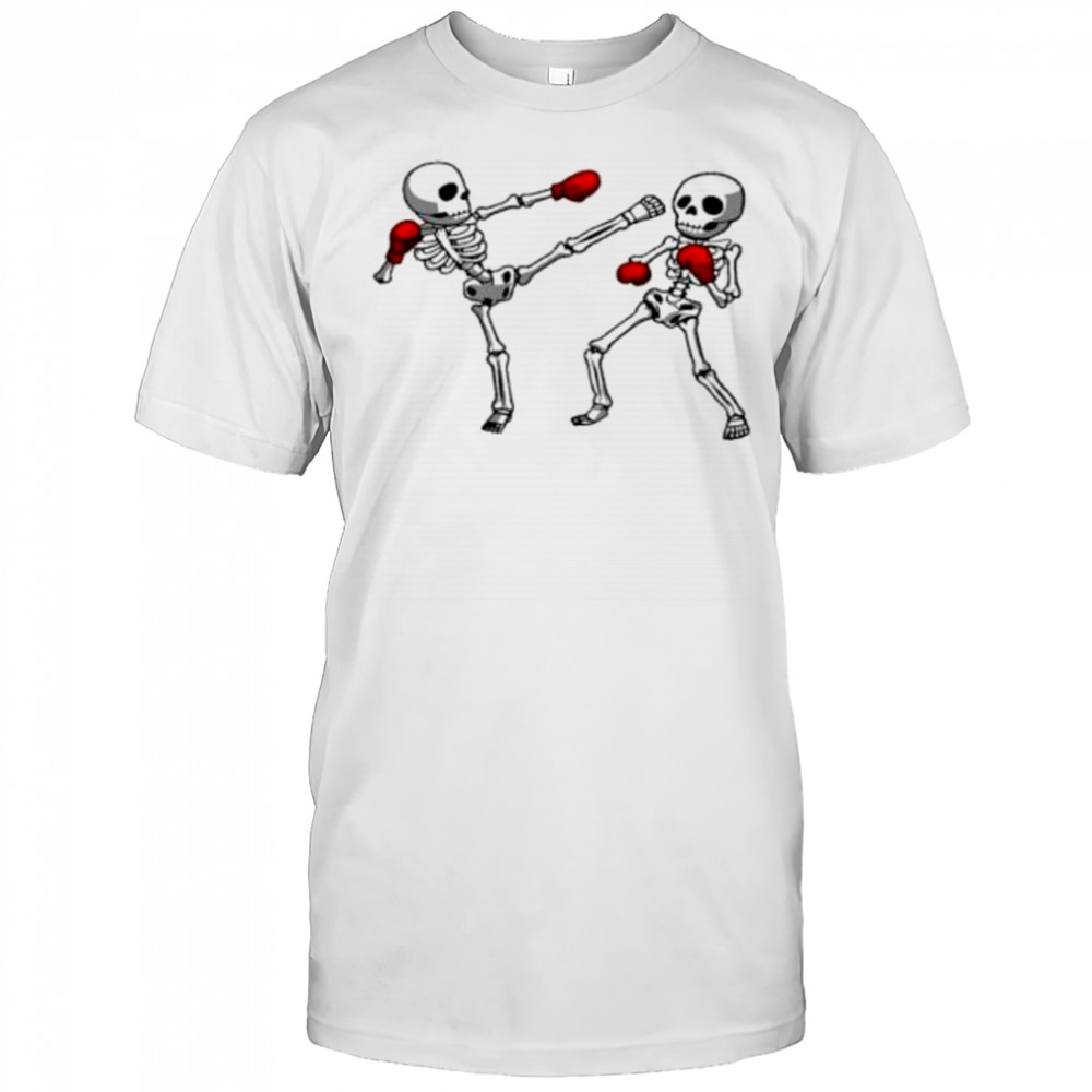Boxing skeletons shirt