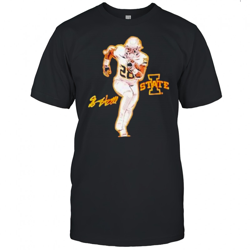 Breece Hall Superstar Pose Iowa Hawkeyes T-Shirt