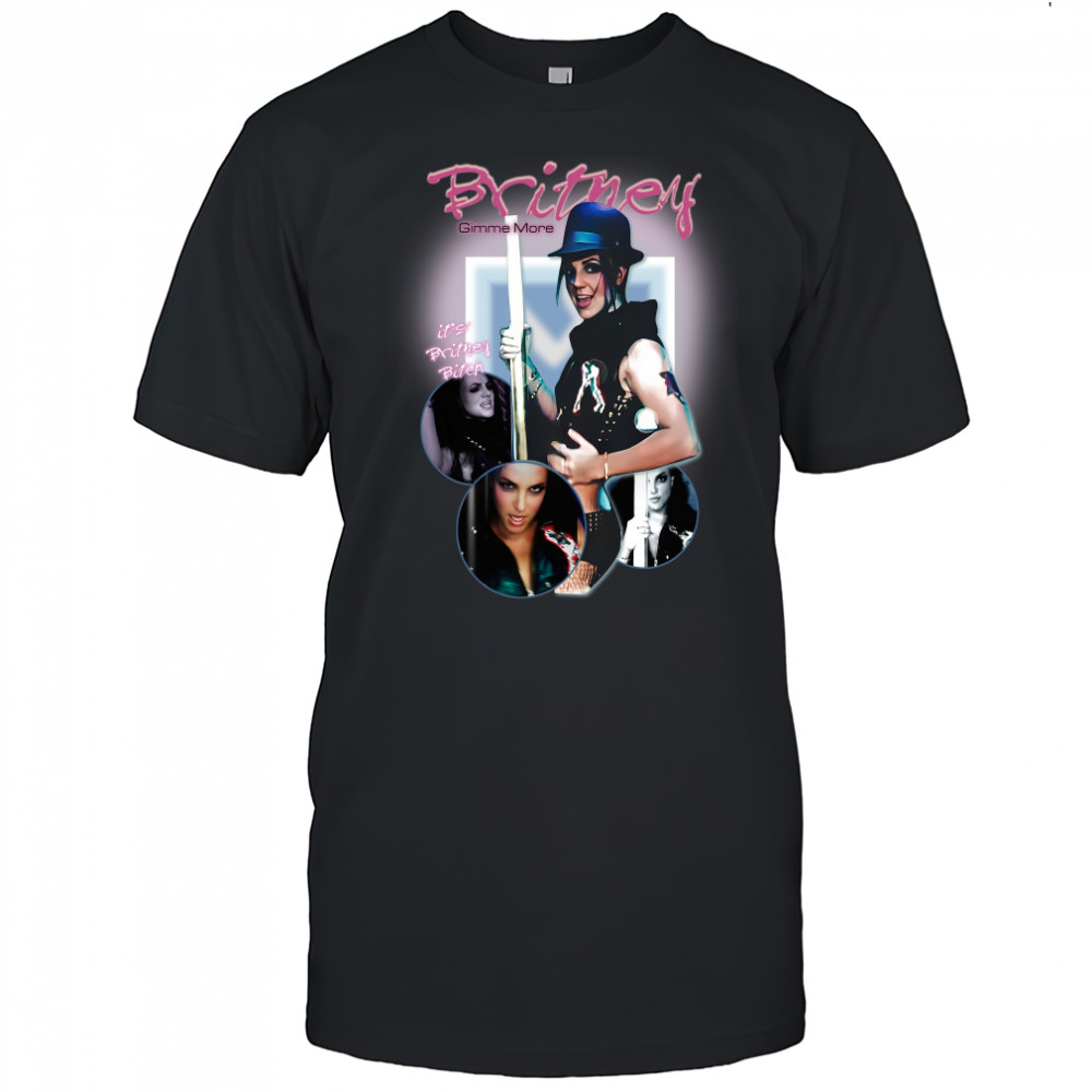 Britney Spears Gimme More Retro Blackout Era Art Halloween shirt