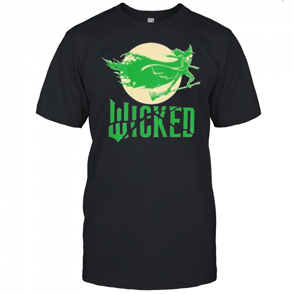 Broomstick Against Full Moon Wicked T-Shirt