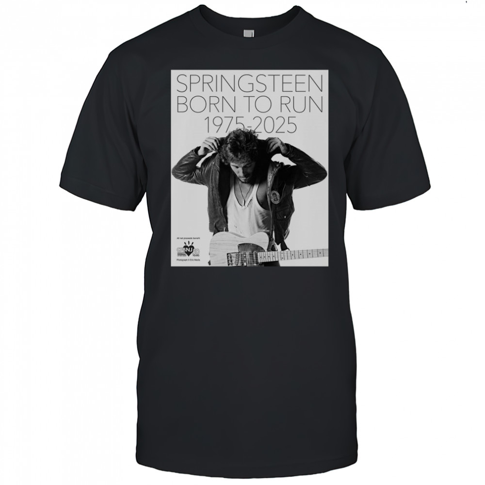 Bruce Springsteen Born To Run 50th Anniversary Poster T-Shirt