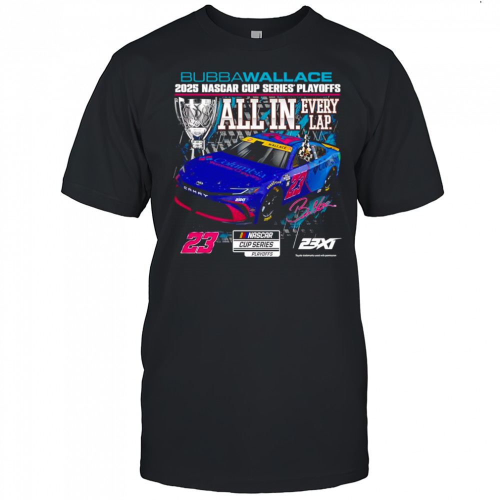 Bubba Wallace 23XI Racing 2025 NASCAR Cup Series Playoffs Columbia shirt