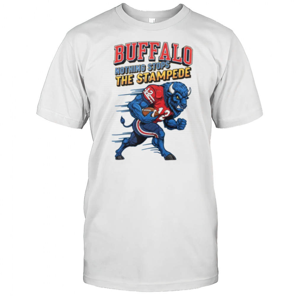 Buffalo Football Nothing Stops The Stampede Vintage Mascot Shirt