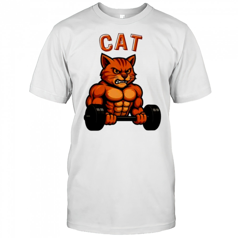 Cat Gym Weightlifting shirt