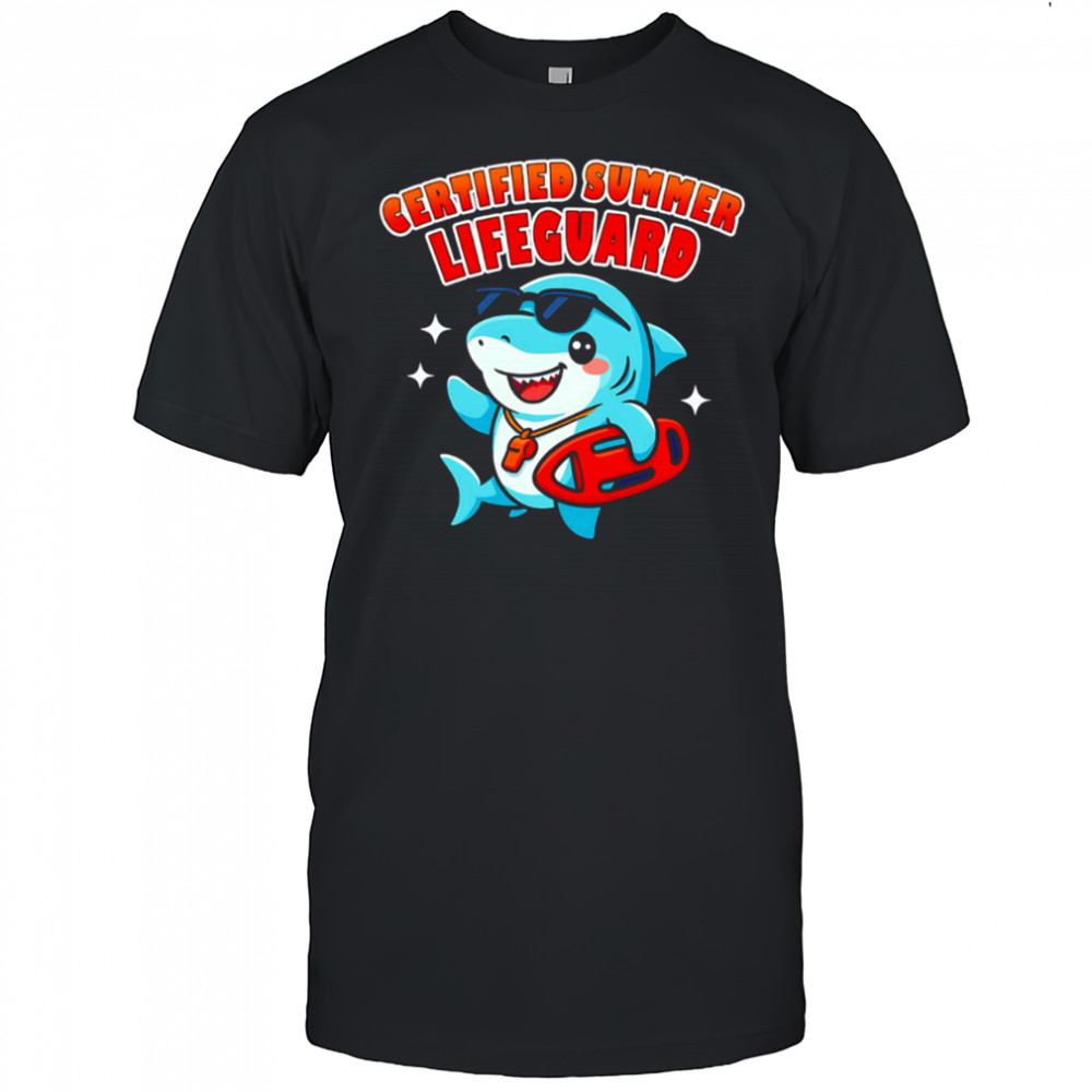 Certified Summer Lifeguard shark meme shirt