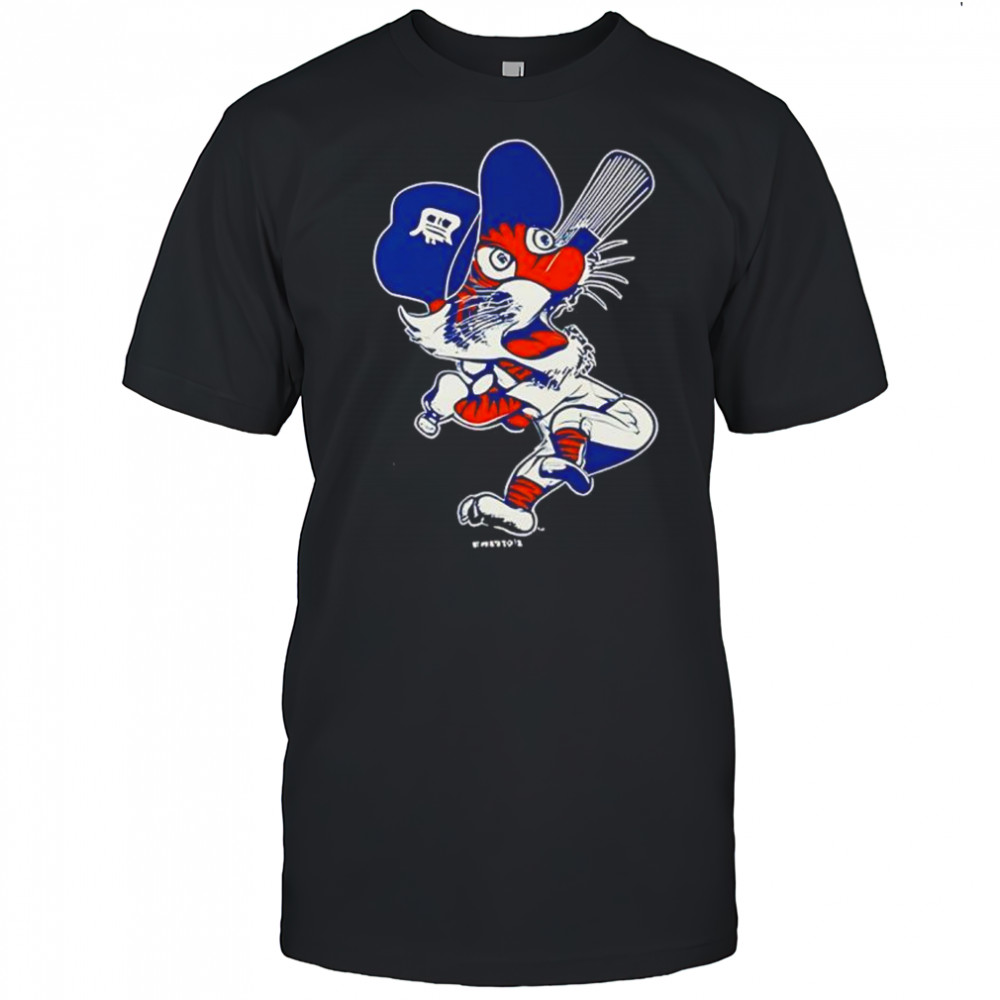 Chef reactions Detroit Tigers baseball swinging kitty mascot shirt
