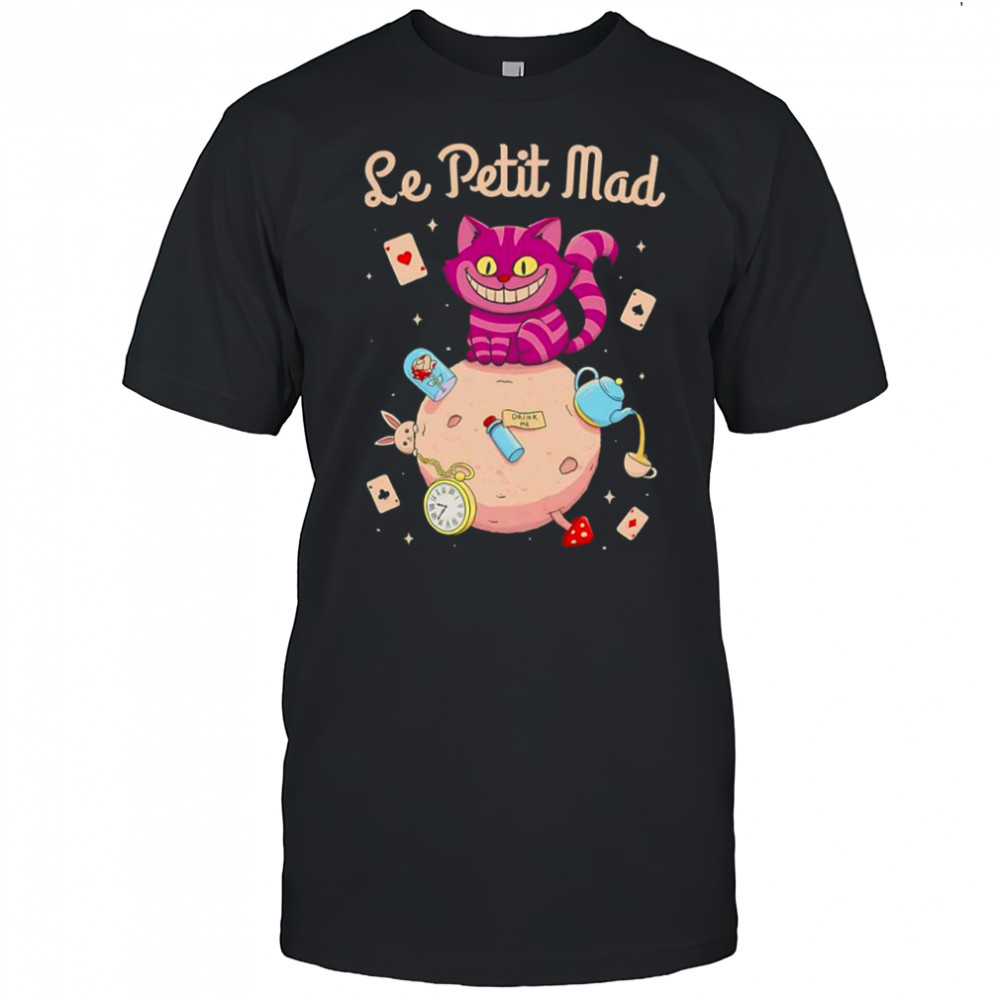 Cheshire Cat Alice in Wonderland Le petit mad cartoon chacter shirt