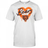 Chicago Bears Football Spray Heart T-Shirt
