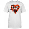 Chicago Bears Natural Spray Heart Boxy paint shirt