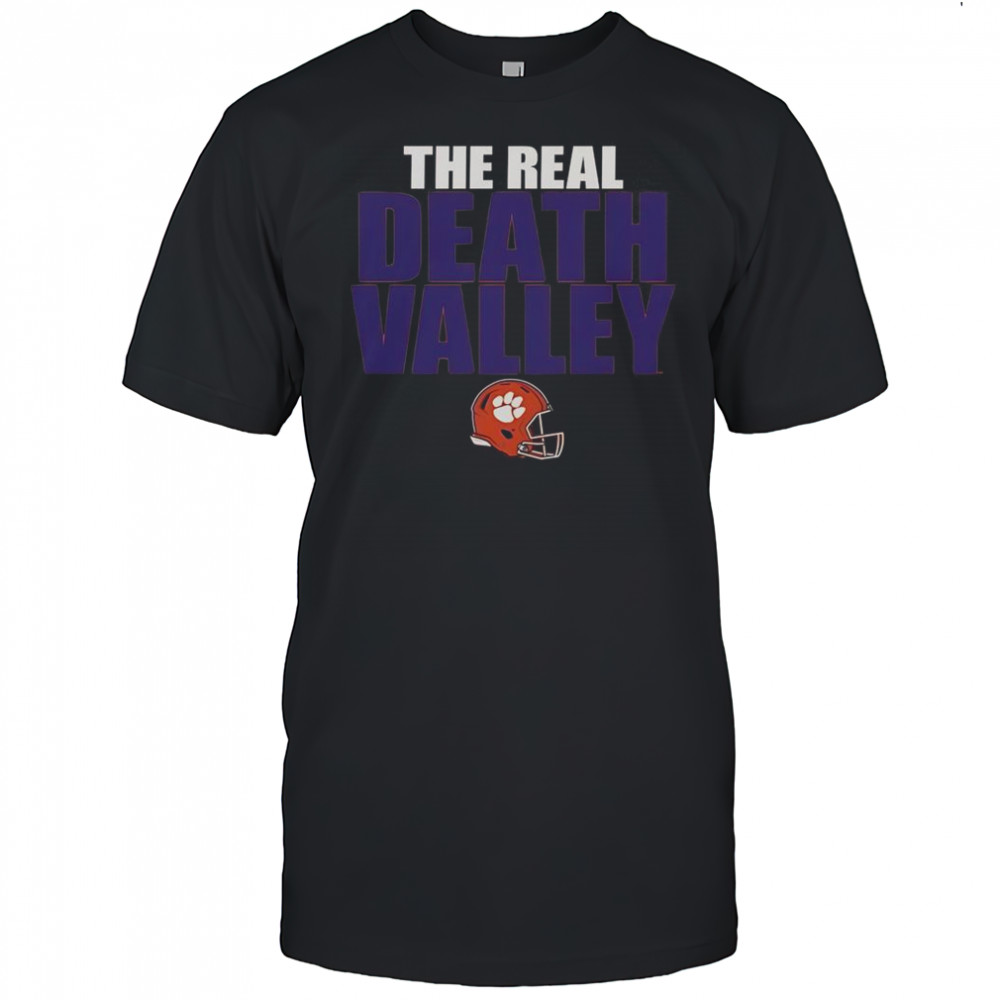 Clemson Tigers The Real Death Valley Helmet 2025 T-Shirt
