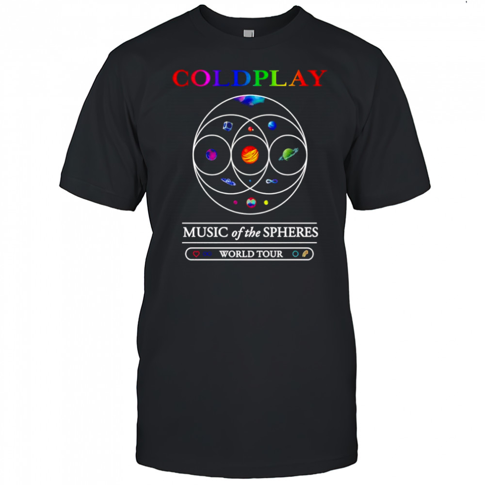 Coldplay music of the Spheres World Tour shirt