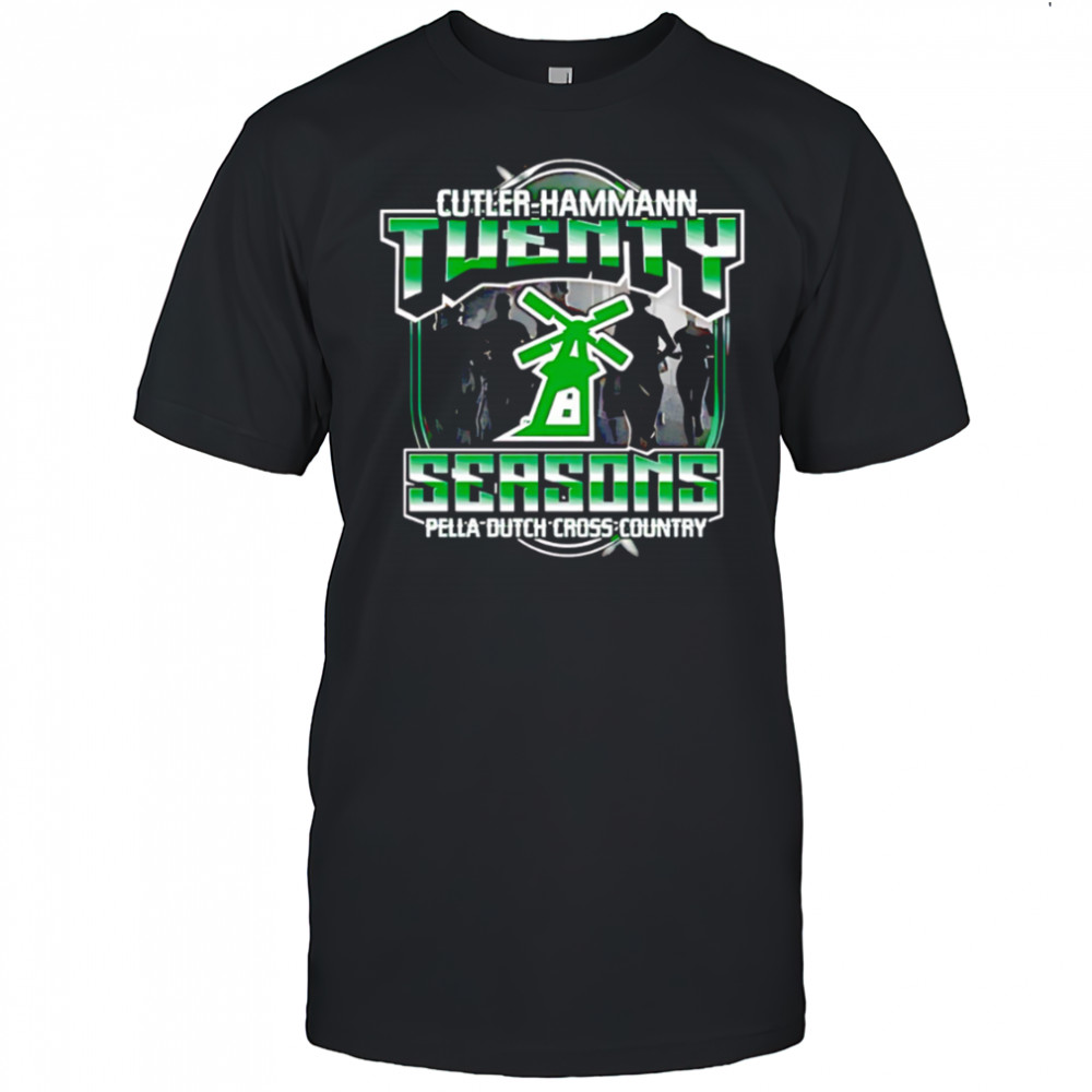 Cutler-hammann Twenty Seasons Pella Dutch Cross Country logo shirt