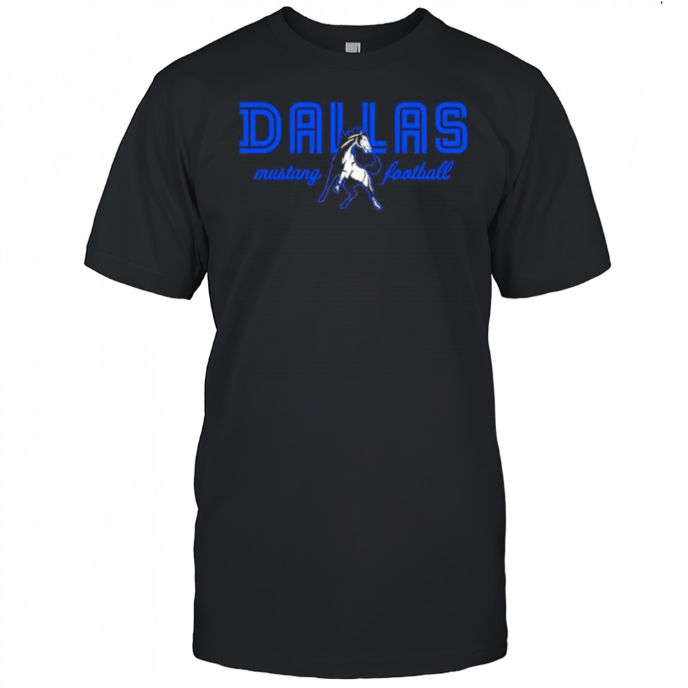 Dallas Mustang Football logo shirt