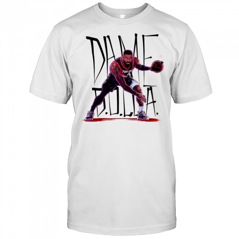 Damian Lillard basketball Dame time superstar moment graphic shirt