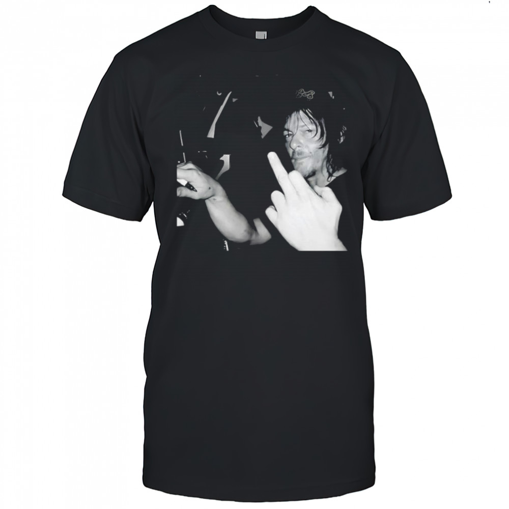 Daryl Dixon middle finger graphic shirt