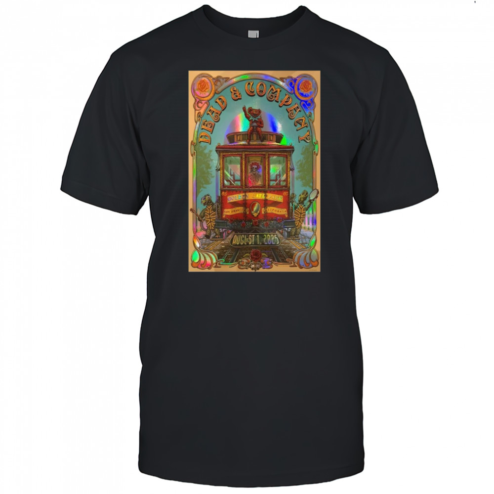 Dead and Company Aug 01 2025 Golden Gate Park San Francisco CA Tour Poster T-Shirt
