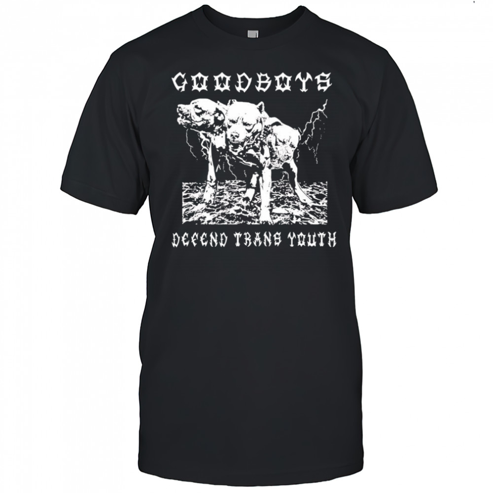 Defend trans youth Cerberus lighting shirt