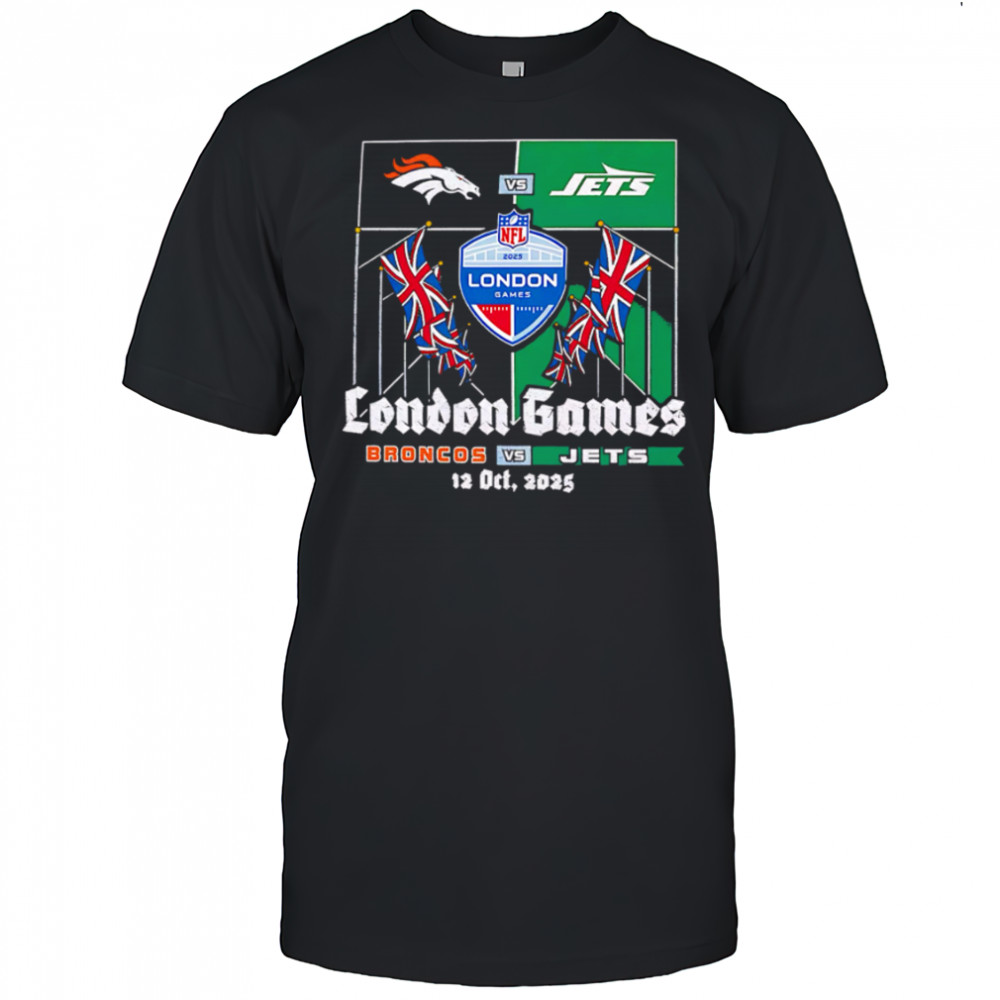 Denver Broncos VS New York Jets 2025 London NFL International Games shirt
