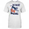 Detroit Motor City Baseball Tiger Graphic T Shirt