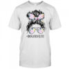 Dog Mom Life Messy Bun Hair Mothers Day Women Animal T-Shirt