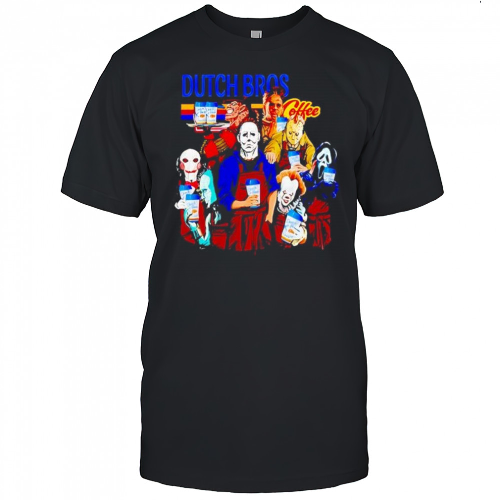 Dutch bros Coffee Horror Halloween shirt