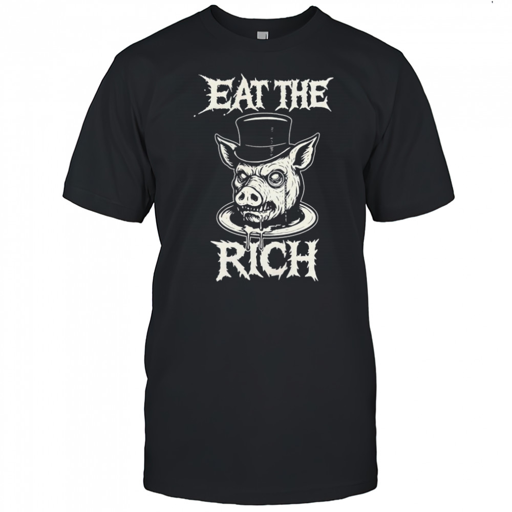 Eat The Rich Pig Head T-Shirt