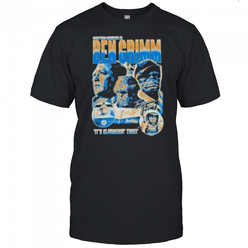 Ebon Moss Bachrach as Ben Grimm it’s clobberin time Fantastic Four shirt