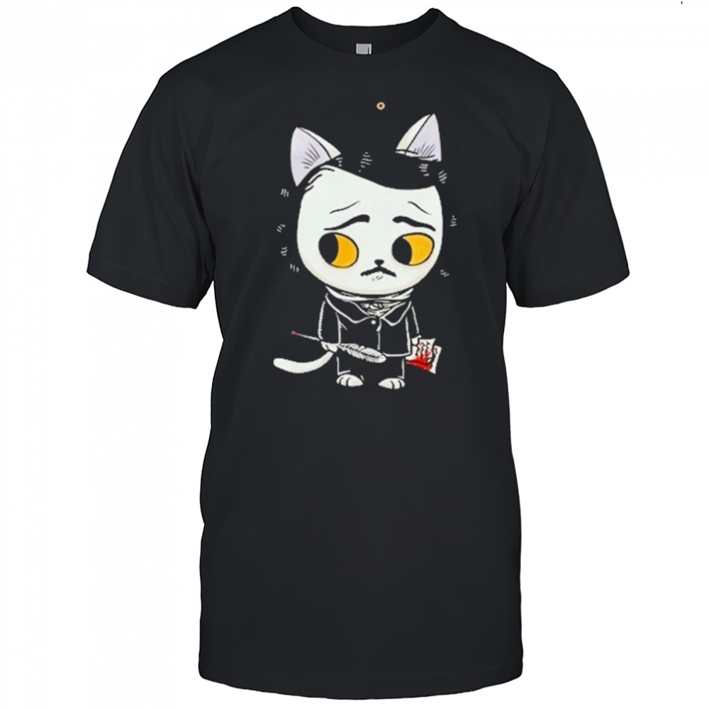 Edgar Allan Poe Cat T-Shirt
