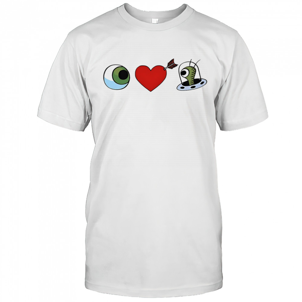 Eye Heart UFO Bizarro shirt