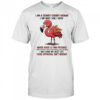 Flamingo I am a cranky chubby woman I am who I am shirt