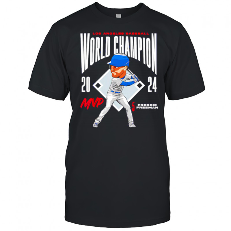 Freddie Freeman #5 Los Angeles Baseball MVP 2024 cartoon shirt