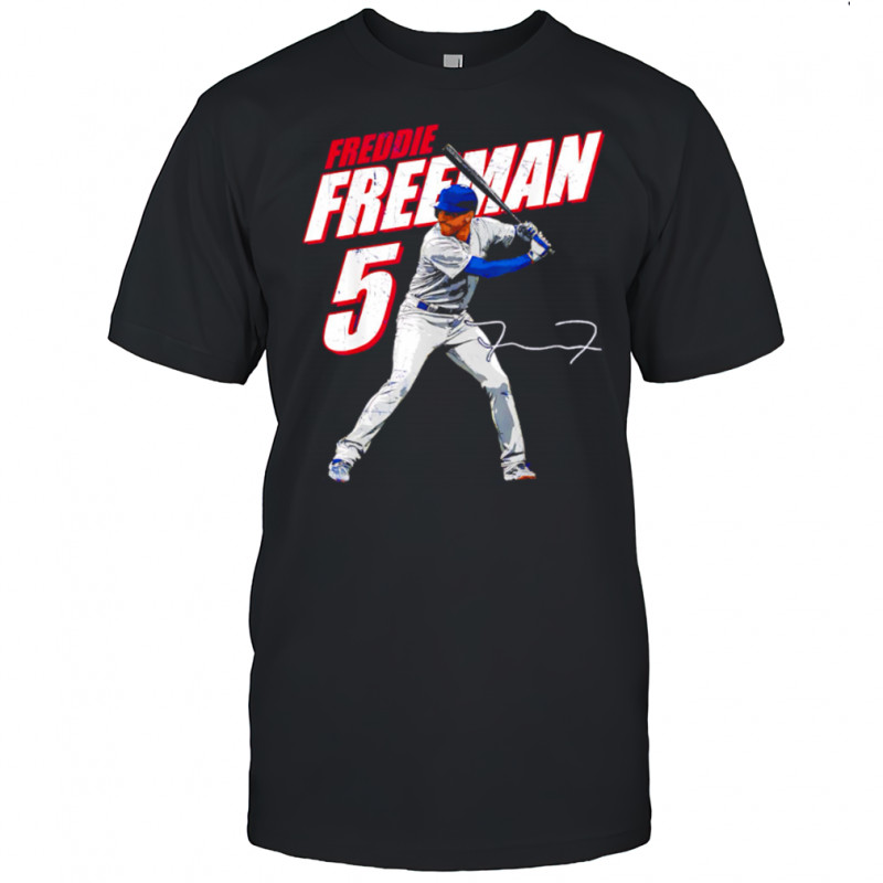 Freddie Freeman #5 Los Angeles Baseball Players signature shirt