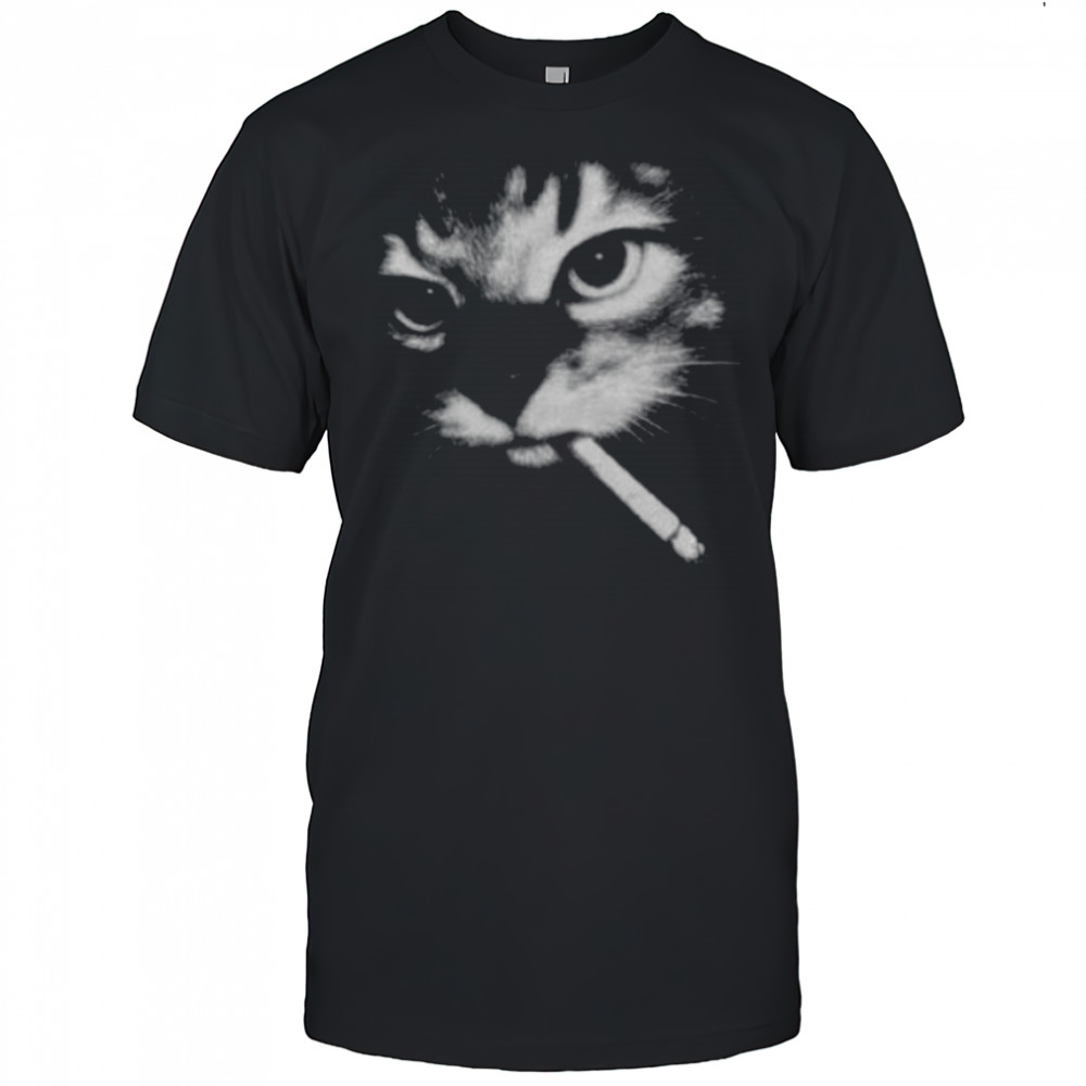 Funny Smoking Cat Meme Shirt