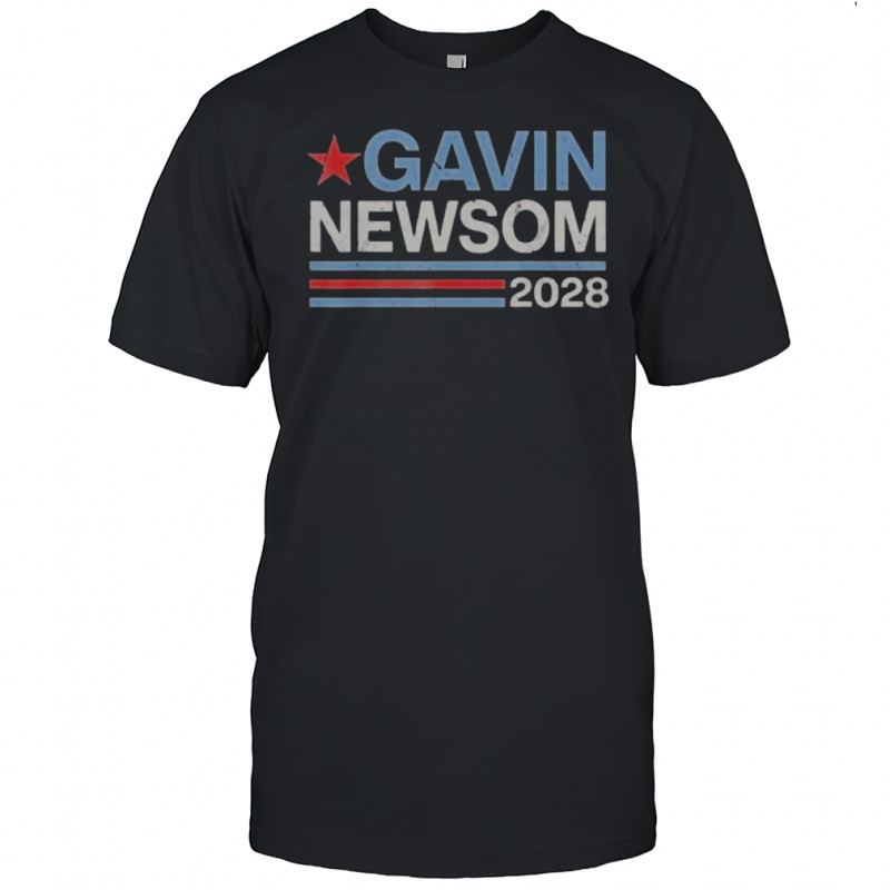 Gavin Newsom 2028 President 48 Election Campaign T-Shirt