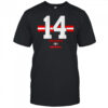 Georgia Football Gunner Stockton Name Number 14 Stripe shirt