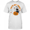 Ghost and black cat faith not fright Halloween shirt