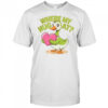 Goose holding heart where my hug at shirt