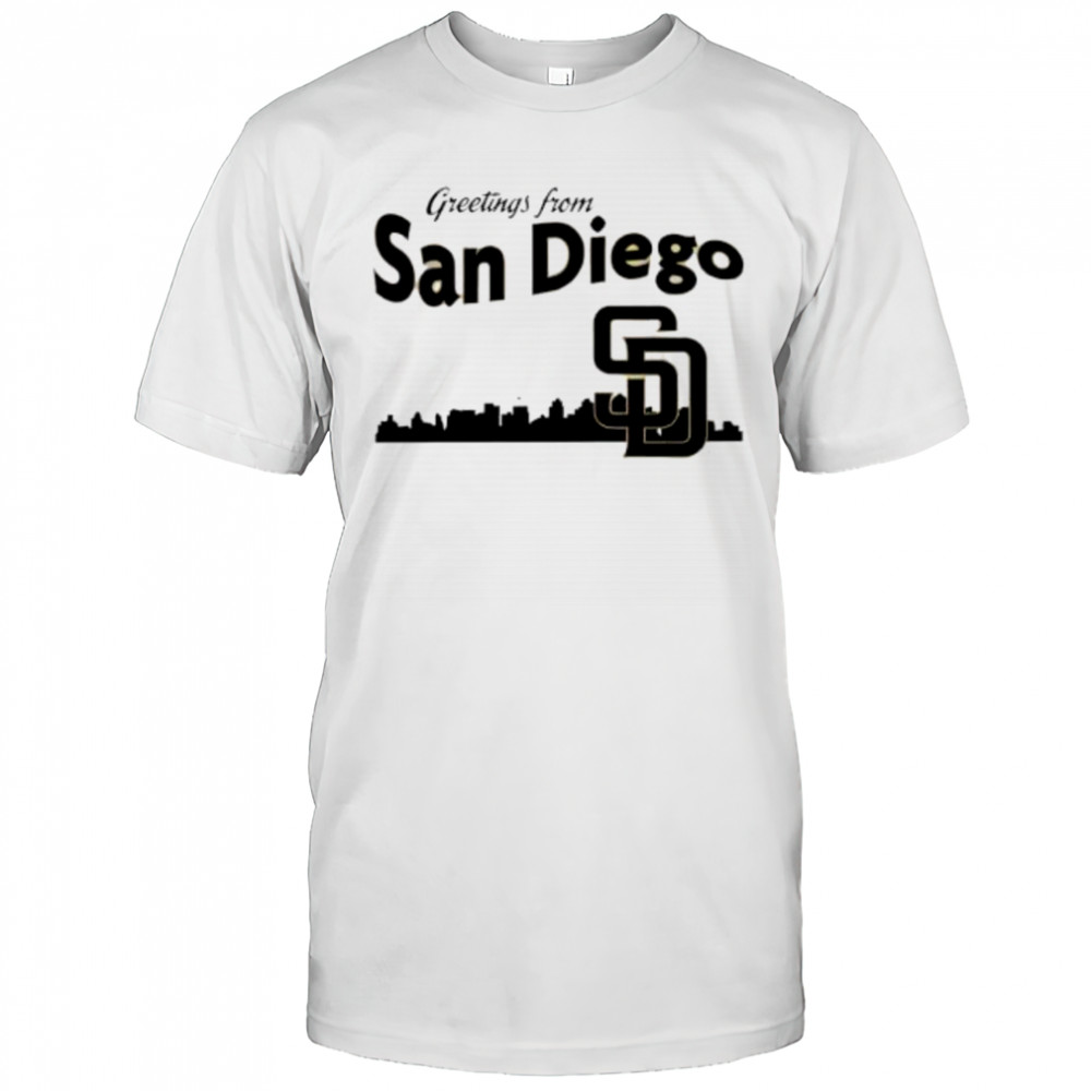 Greetings From San Diego Padres Skyline shirt