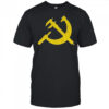 Hammer and Sickle Communist parody logo shirt