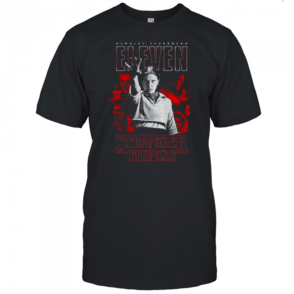 Hawkins Superhero eleven Stranger Things graphic vintage shirt
