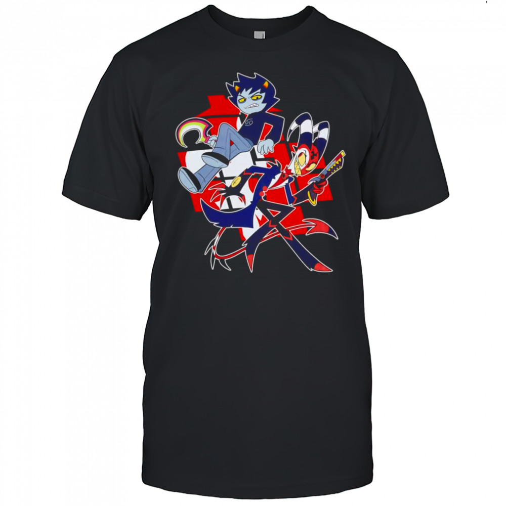 Helluva Boss x Homestuck Karkat and Blitz shirt