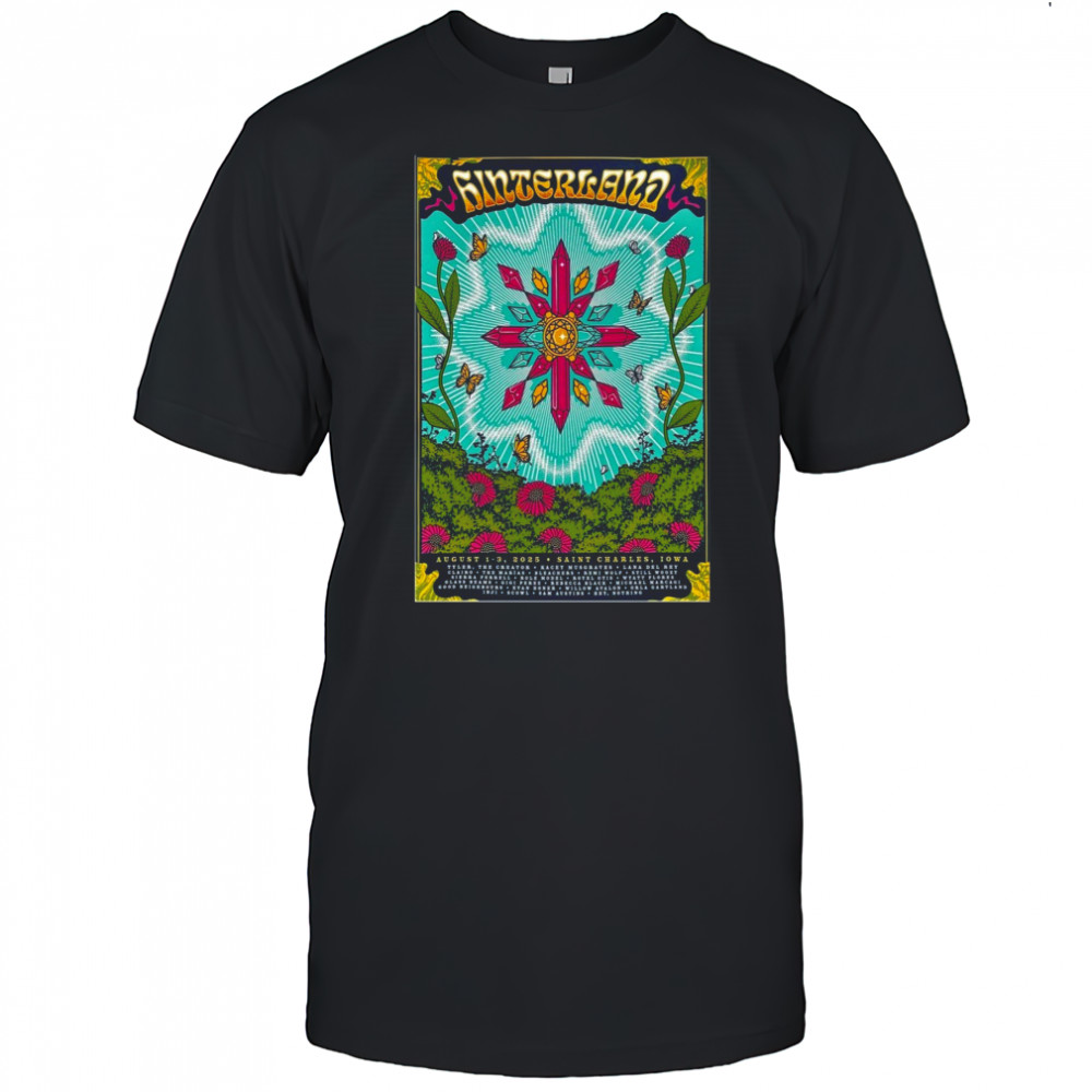 Hinterland Music Festival Aug 1-3 2025 In St. Charles Iowa Poster T-Shirt