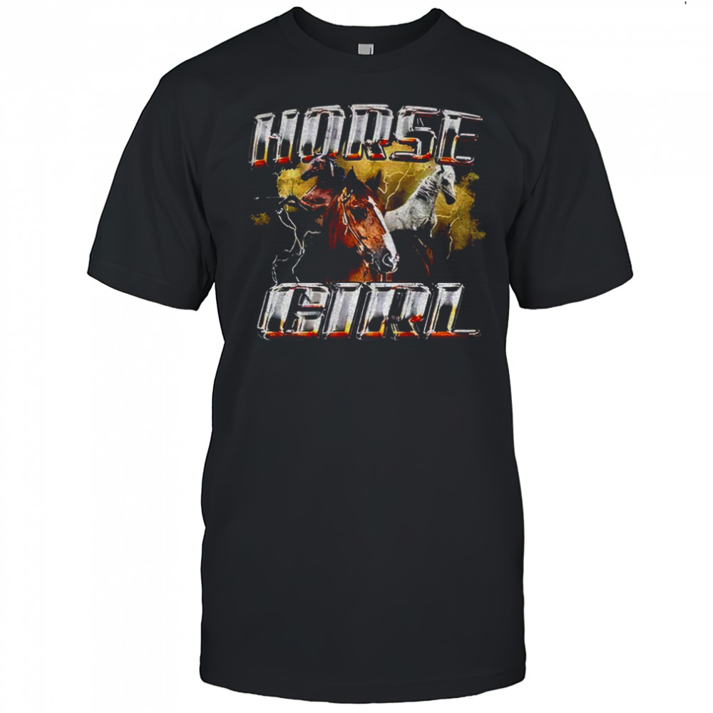 Horse girl graphic storm vintage shirt