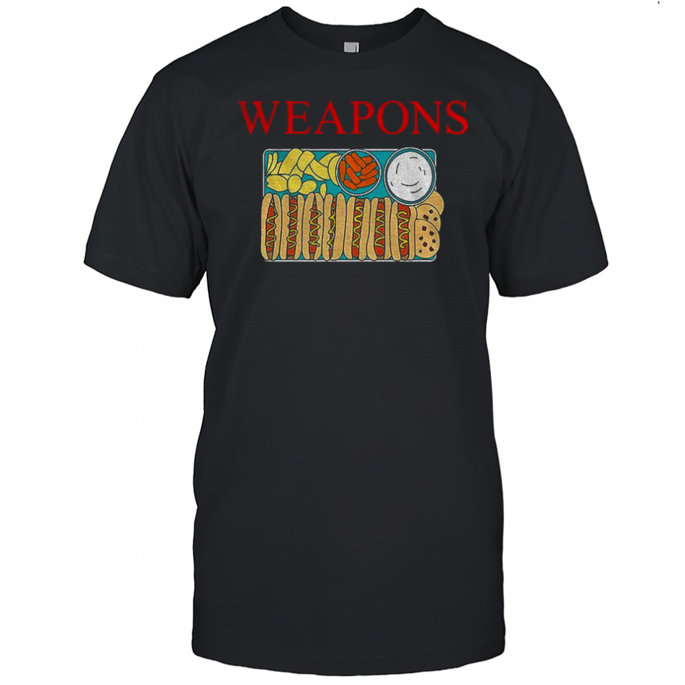 Hot dog weapons shirt