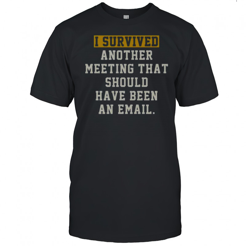 I Survived Another Meeting That Should Have Been An Email T-Shirt