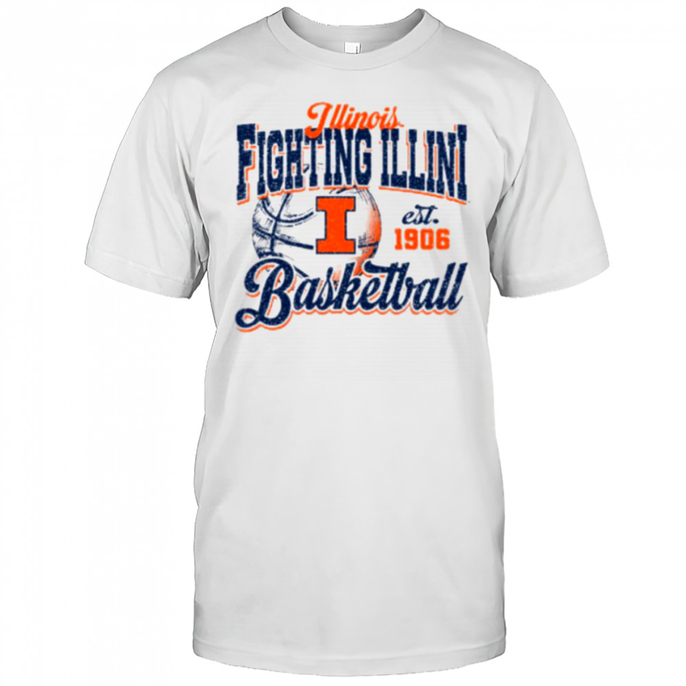 Illinois Basketball Shirt Retro