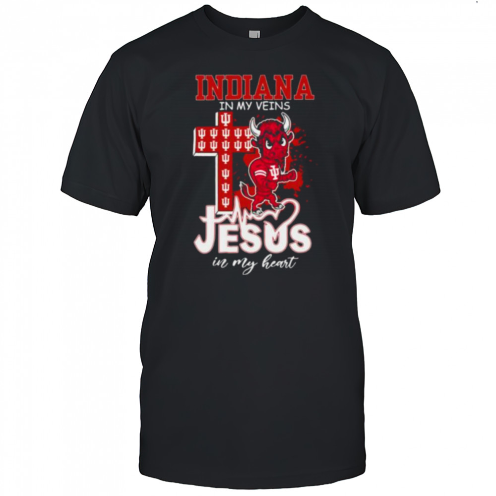 Indiana Hoosiers Jesus In My Heart 2025 T Shirt