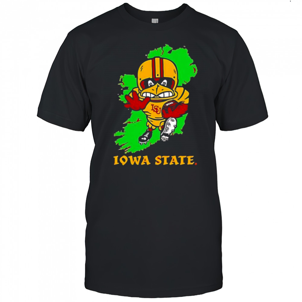 Iowa State Cyclones football mascot jump up graphic shirt